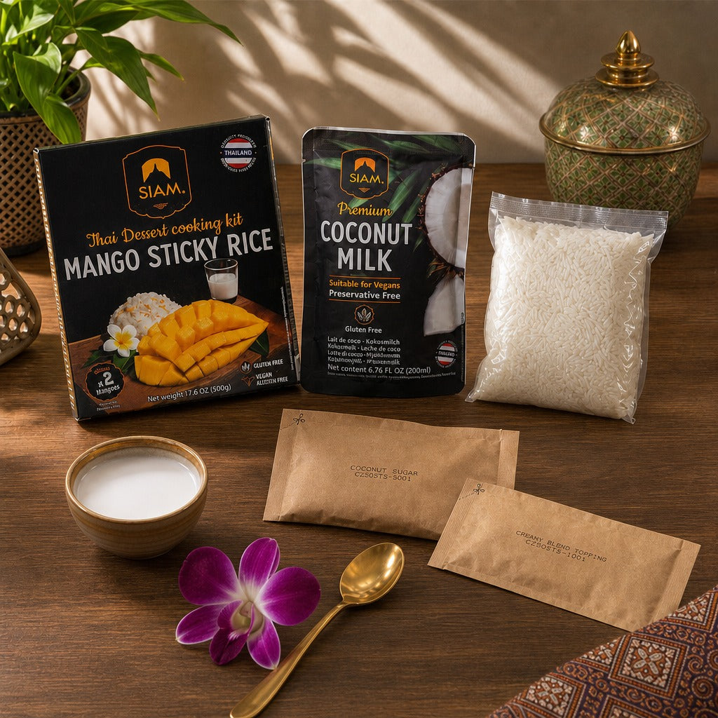 3-Mango Sticky Rice Cook kit closeup